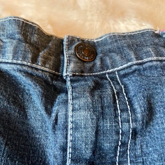 - Little Levi's Girls 5-pocket Blue Denim Shorts Size 2T - Picture 2 of 8